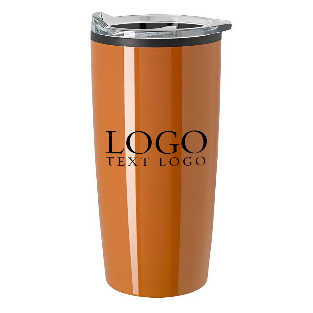 Personalized 20 Oz Elate Himalayan Tumbler Orange With Logo