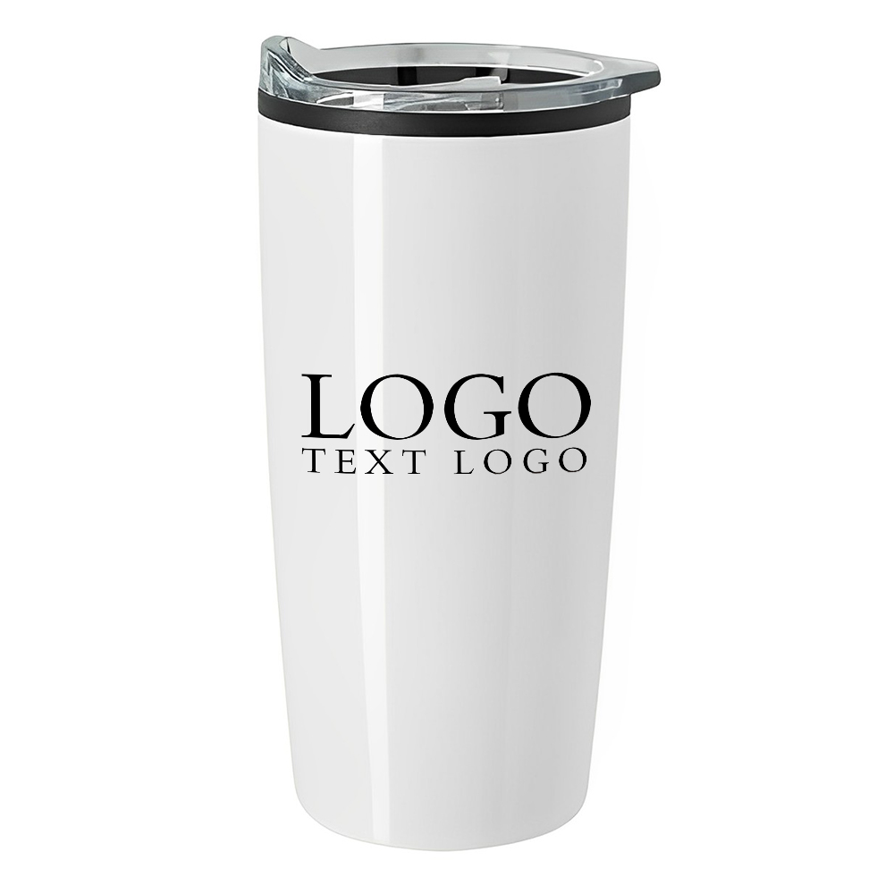 Personalized 20 Oz Elate Himalayan Tumbler White With Logo