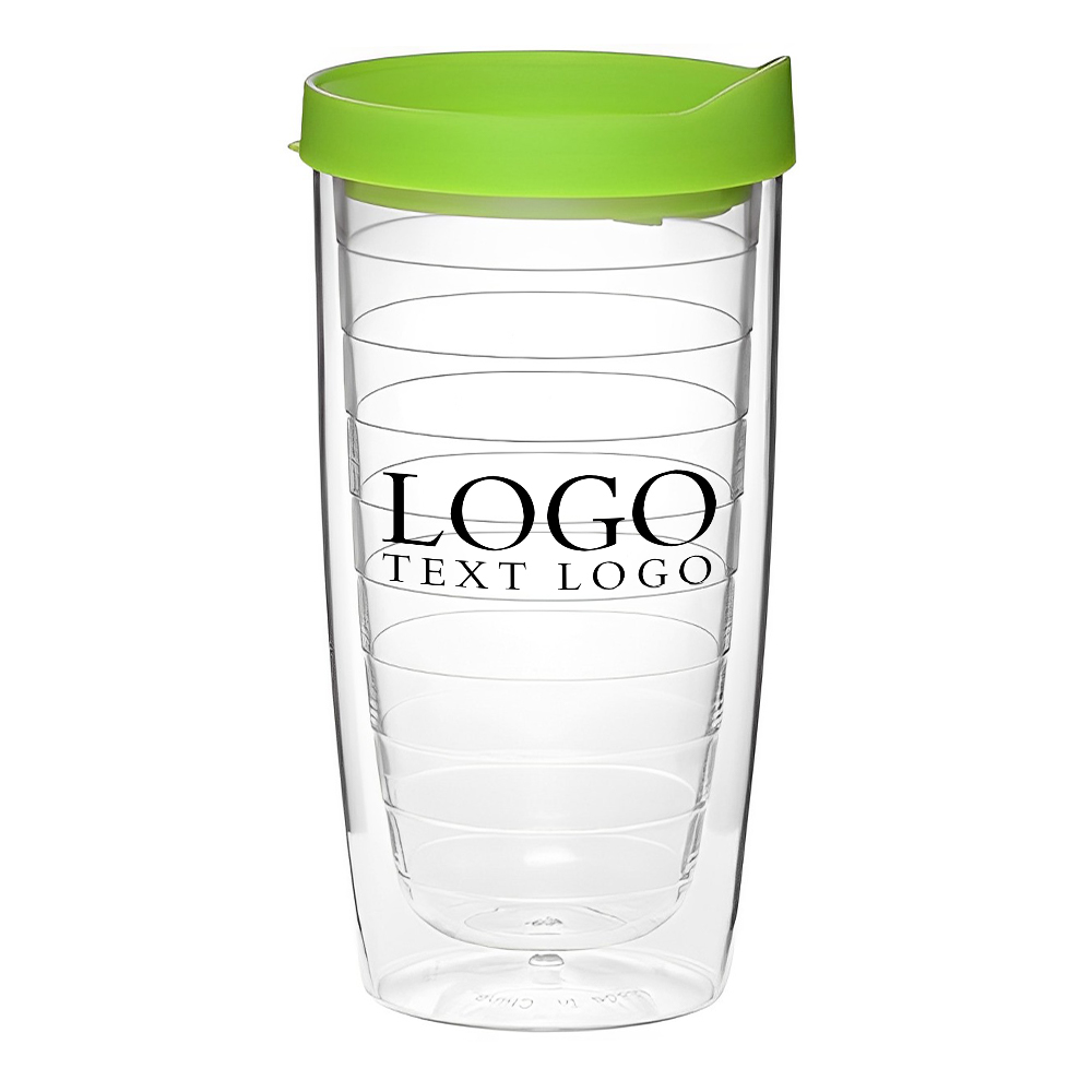 14 Oz Double Wall Acrylic Tumblers Lime With Logo