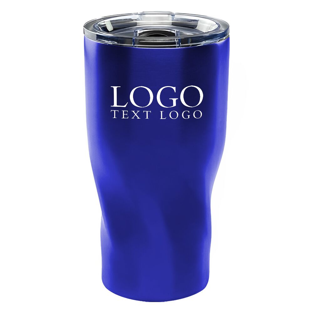 Advertising Wavey Mavey 20 oz Travel Mug Blue With Logo