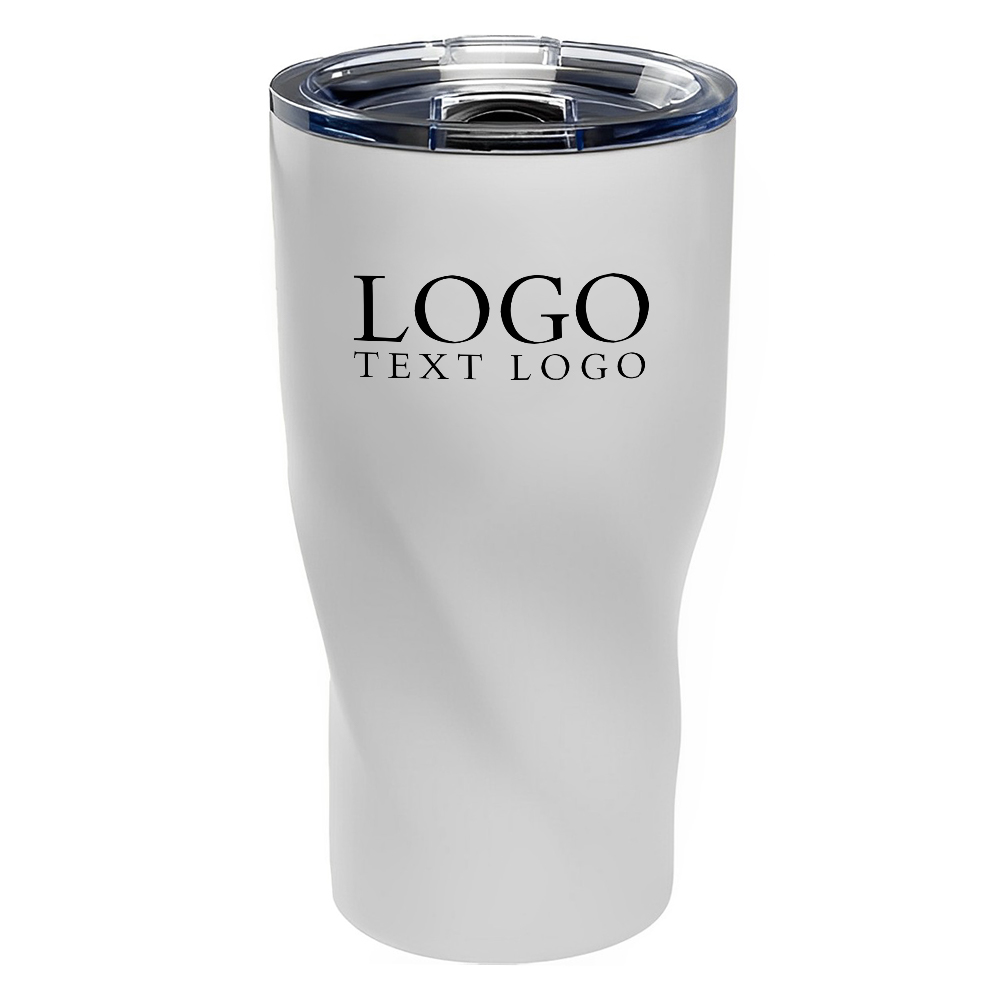 Advertising Wavey Mavey 20 oz Travel Mug White With Logo