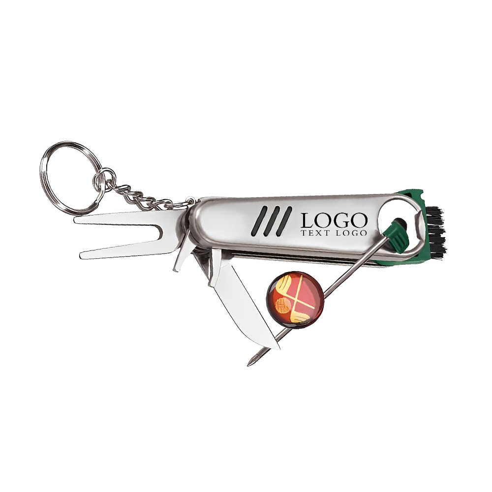 7-in-1 Golf Tool Kit Custom Keychain