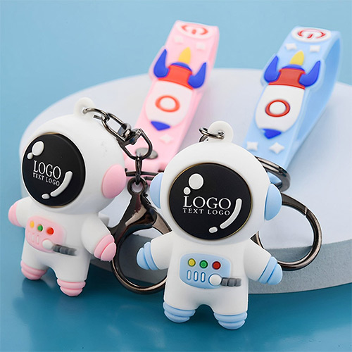 Promotional Silicone Astronauts Keychain Cute Pendant