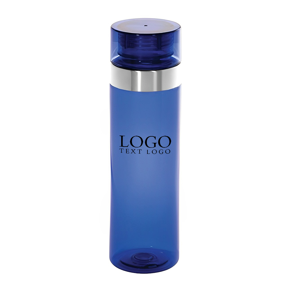 Custom Tritan Vortex 27 oz Plastic Bottle Translucent Blue With Logo