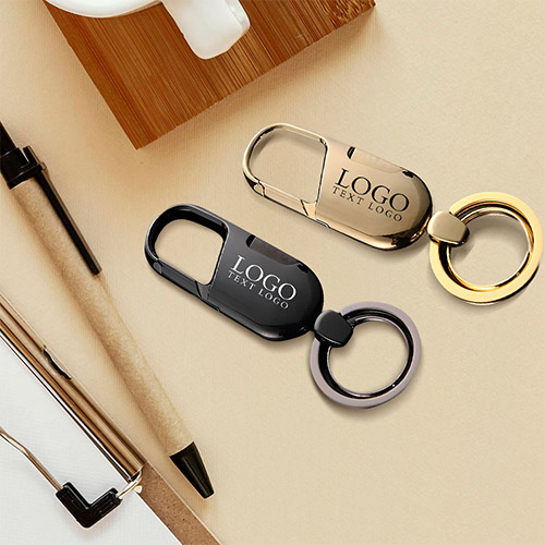 Zinc Alloy Keychain With Double Rings