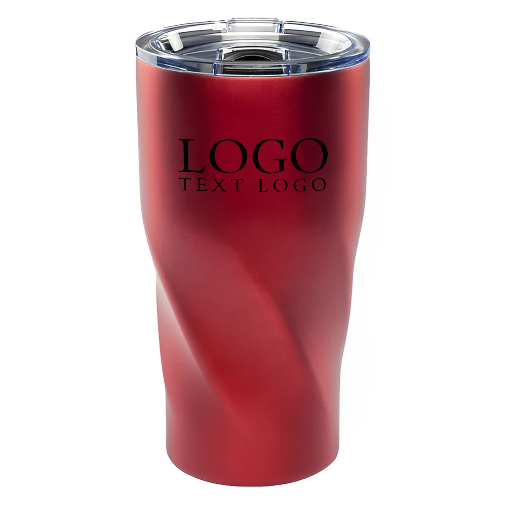 Advertising Wavey Mavey 20 oz Travel Mug Red With Logo