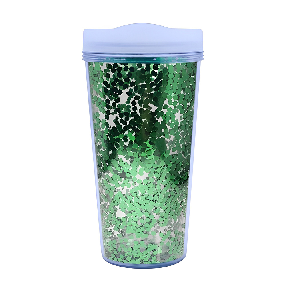 Advertising Glamour Glitter Tumbler Green