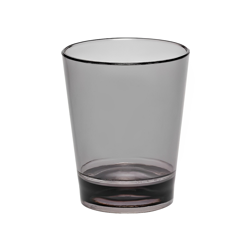 Translucent Plastic Shot Glass Charcoal Color
