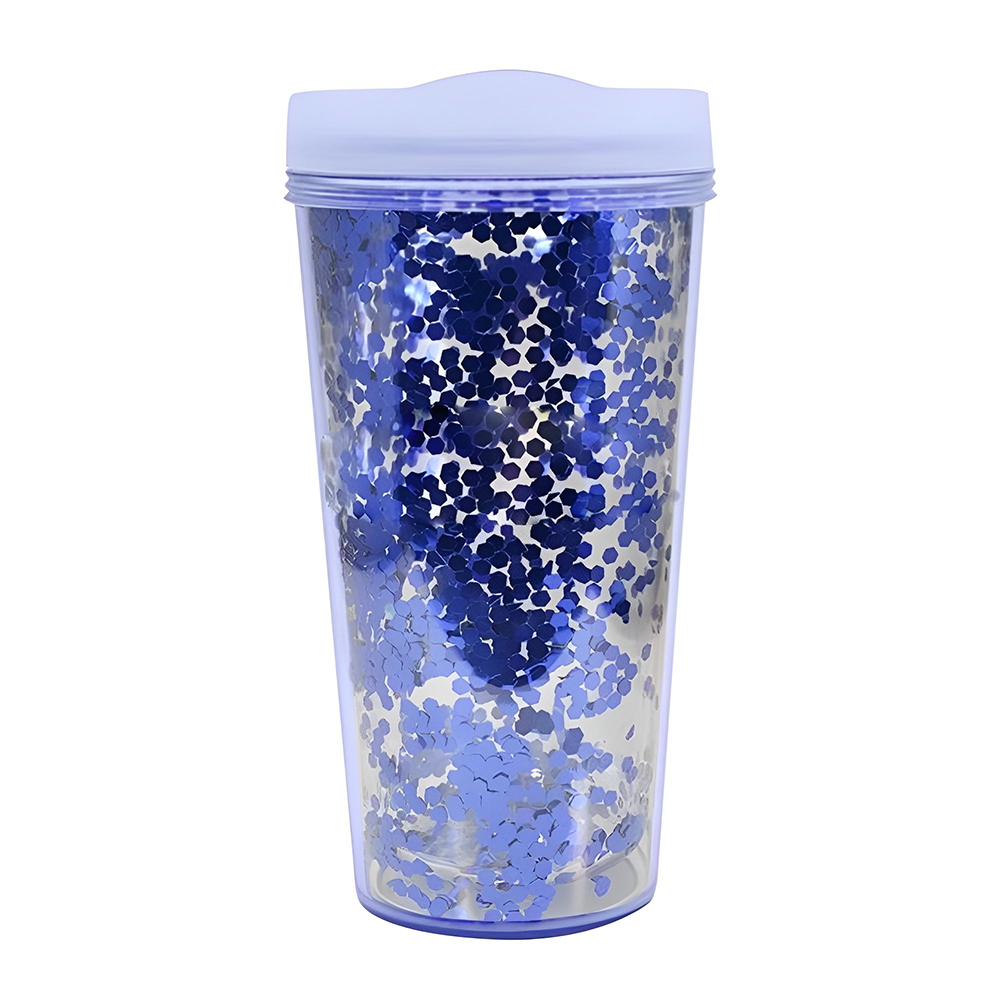 Advertising Glamour Glitter Tumbler Blue