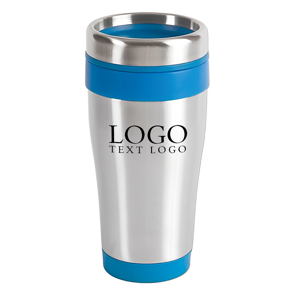 Marketing 16 oz Blue Monday Travel Tumbler Blue-Process With Logo