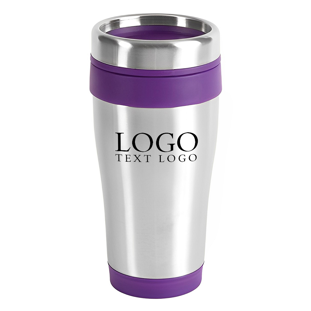 Marketing 16 oz Blue Monday Travel Tumbler Purple With Logo