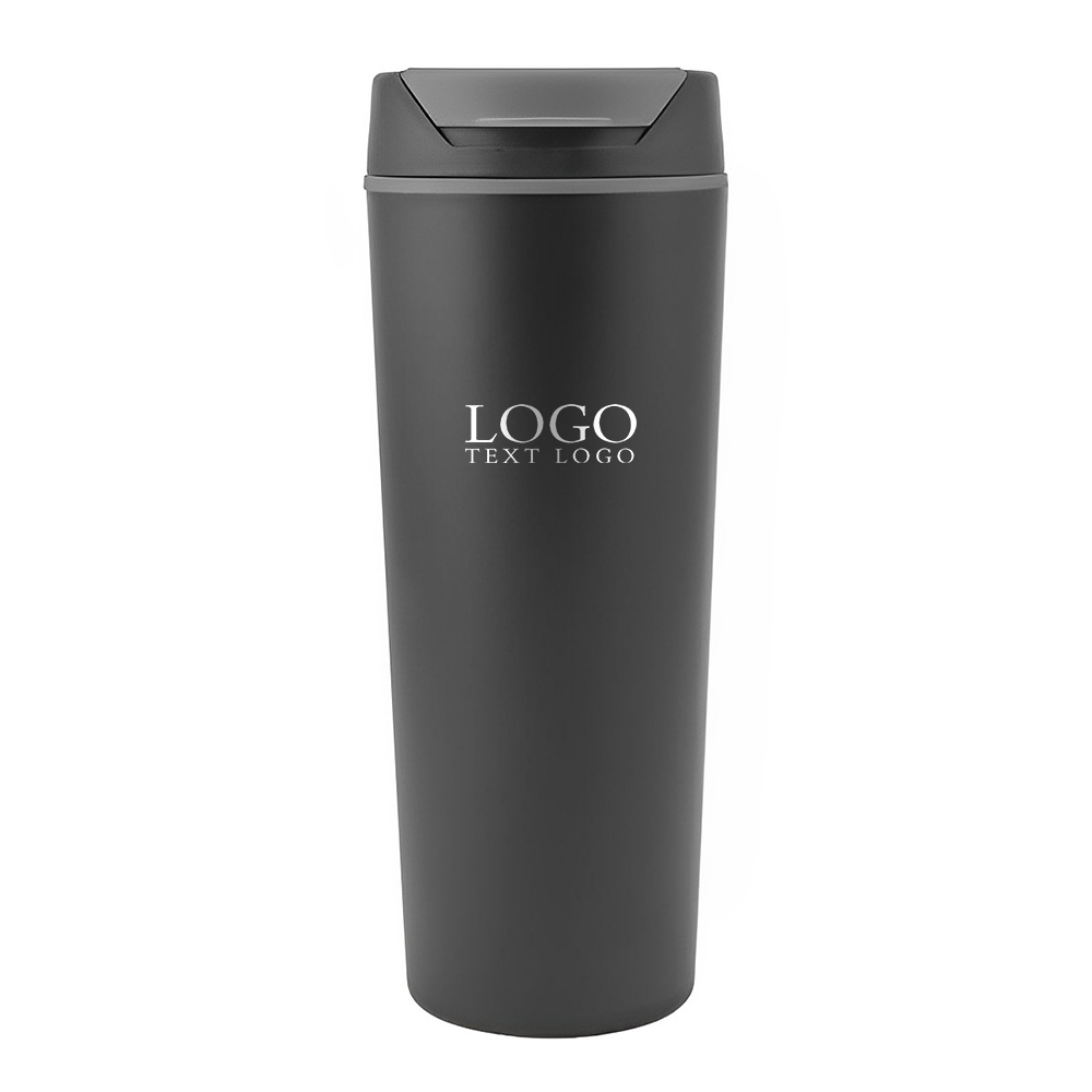 18 Oz Double Wall Plastic Tumblers Smoke With Logo