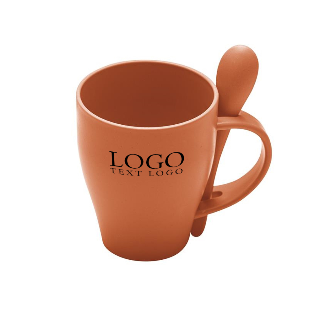 12 Oz Harvest Spooner Mug Orange With Logo