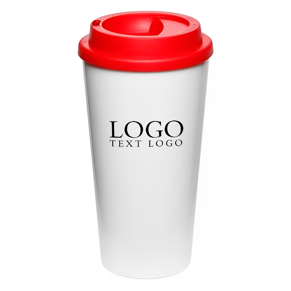 Advertising 16 oz 2GoCup Custom Plastic Tumbler Red With Logo