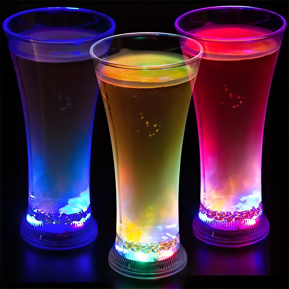 14Oz Led Light Up Pilsner Glass Promotional