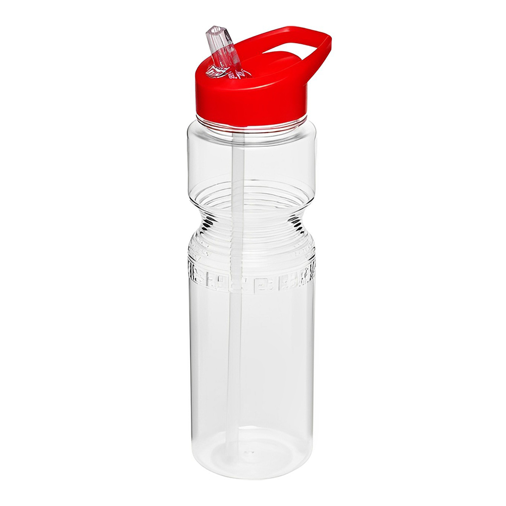 Advertising 28 oz Sports Bottles With Straw Red