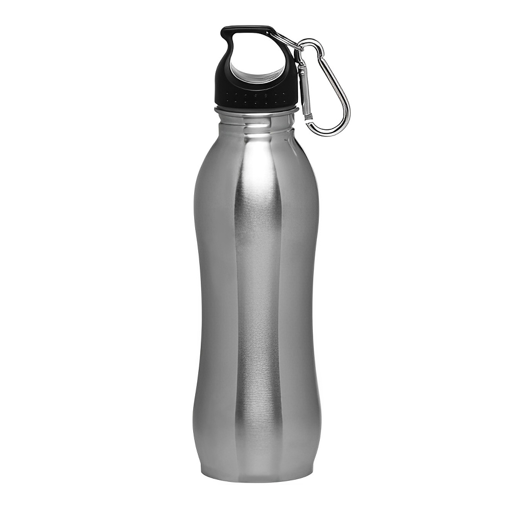 Advertising 25 oz BPA free Stainless Steel Sports Bottles Silver