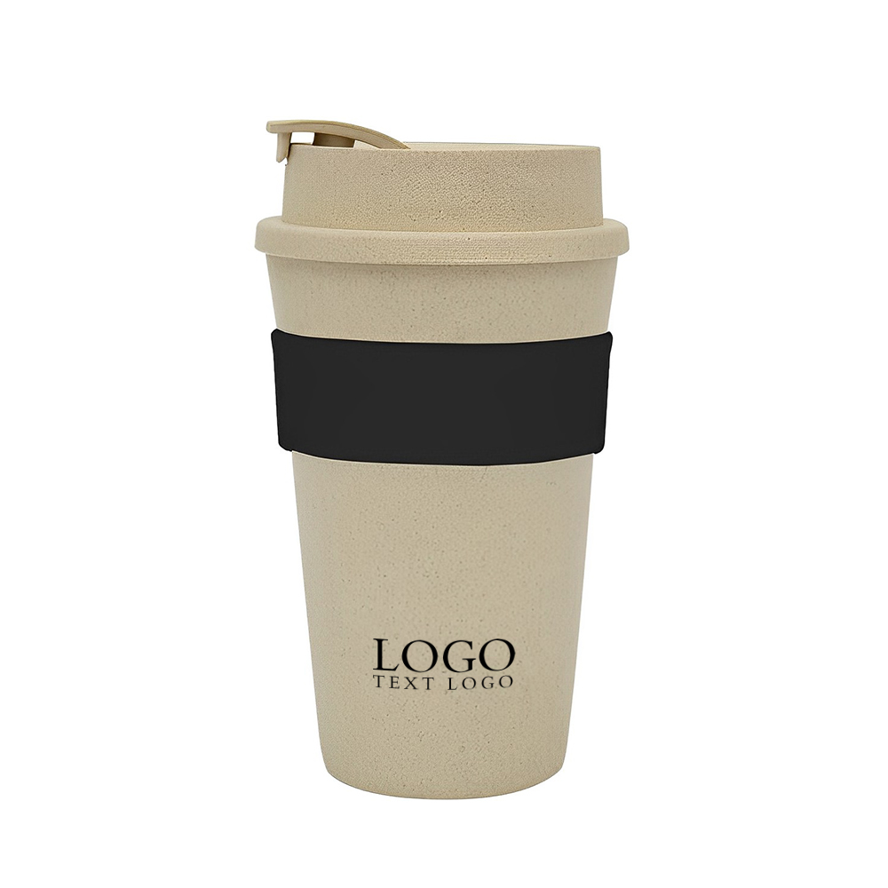 16 Oz Travel Tumbler Black With Logo