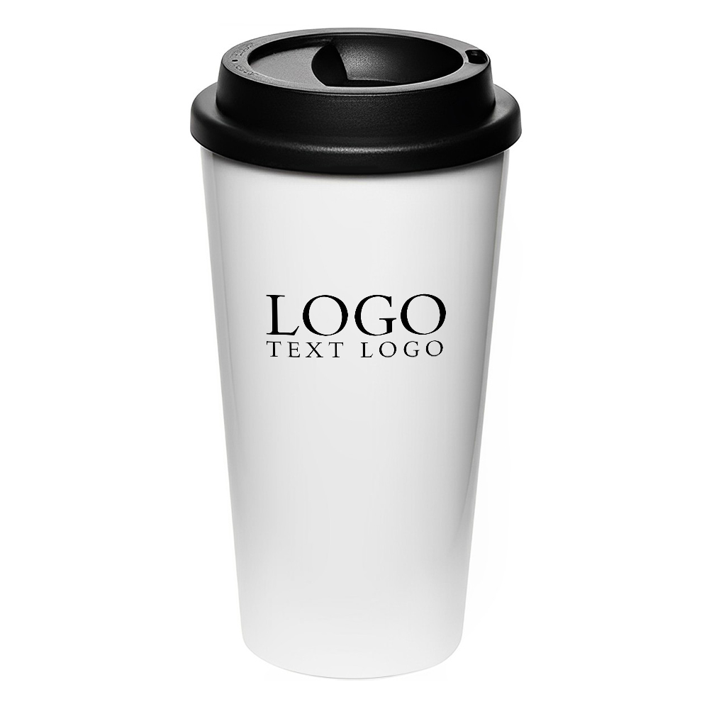 Advertising 16 oz 2GoCup Custom Plastic Tumbler Black With Logo