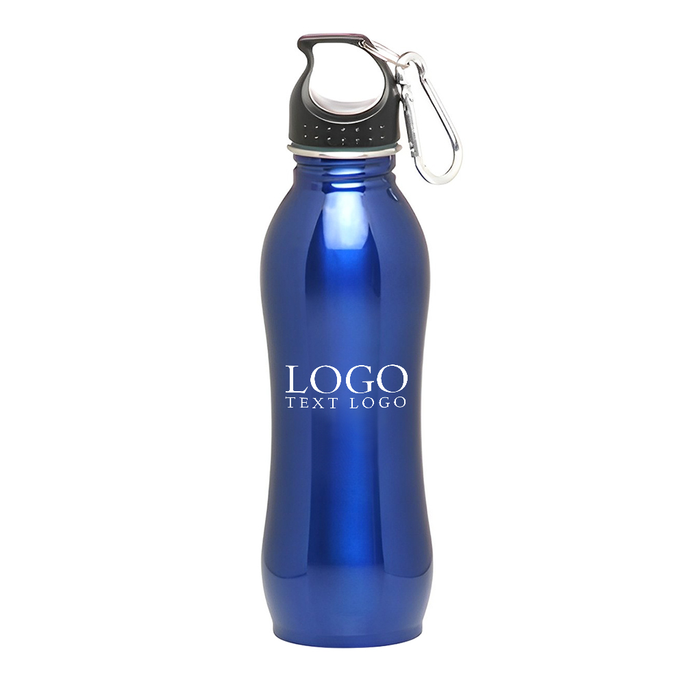 Advertising 25 oz BPA free Stainless Steel Sports Bottles Blue With Logo