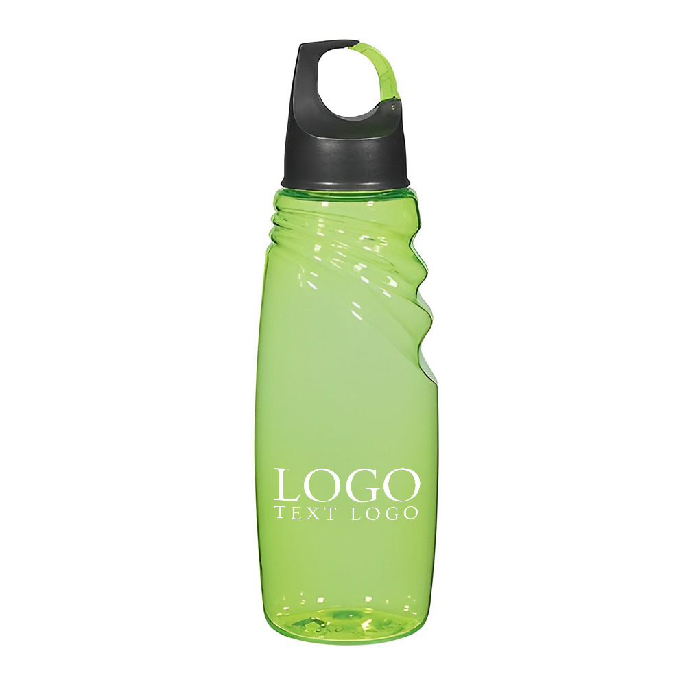 Advertising 24 Oz Crest Carabiner Sports Bottle Lime With Logo