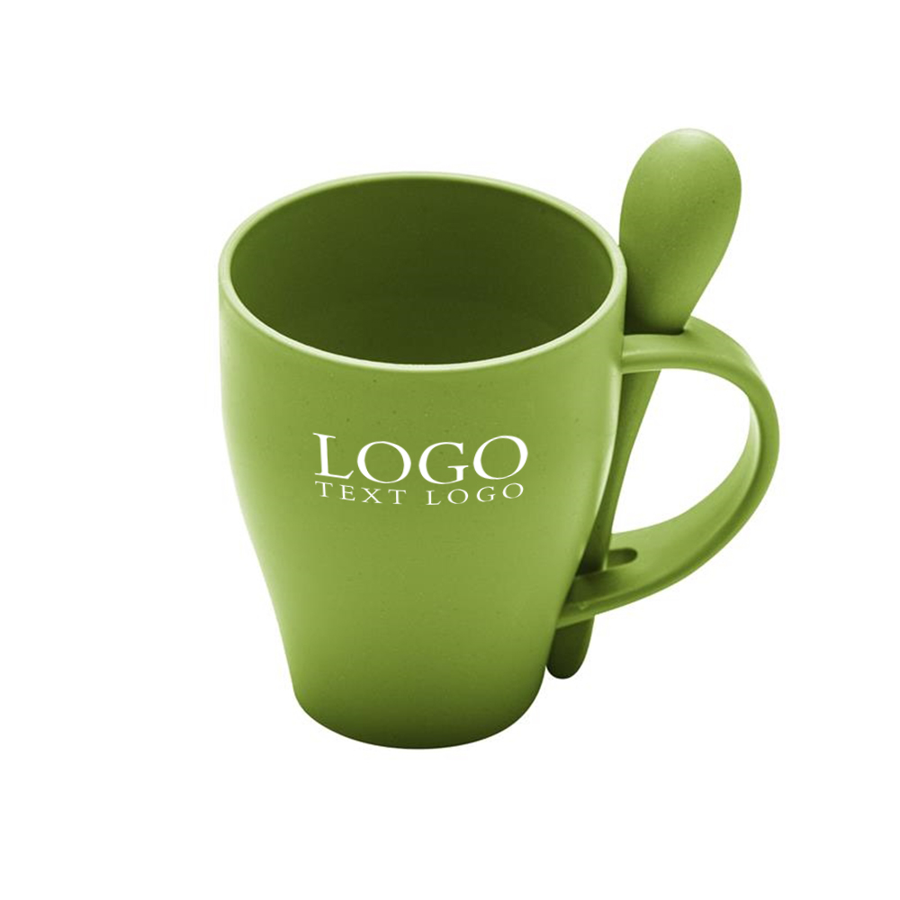 12 Oz Harvest Spooner Mug Green With Logo