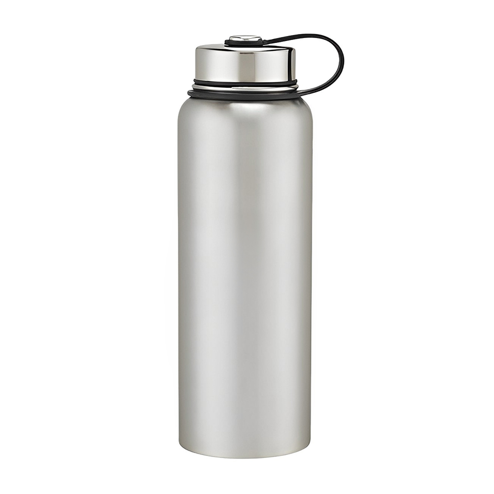 Advertising 40 Oz Invigorate Stainless Steel Bottle Silver
