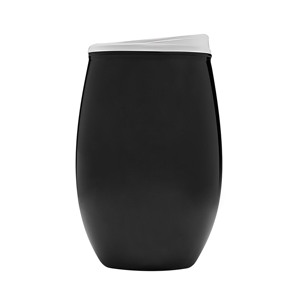 Marketing 16 oz Tumbler Stemless Wine Glasses Black