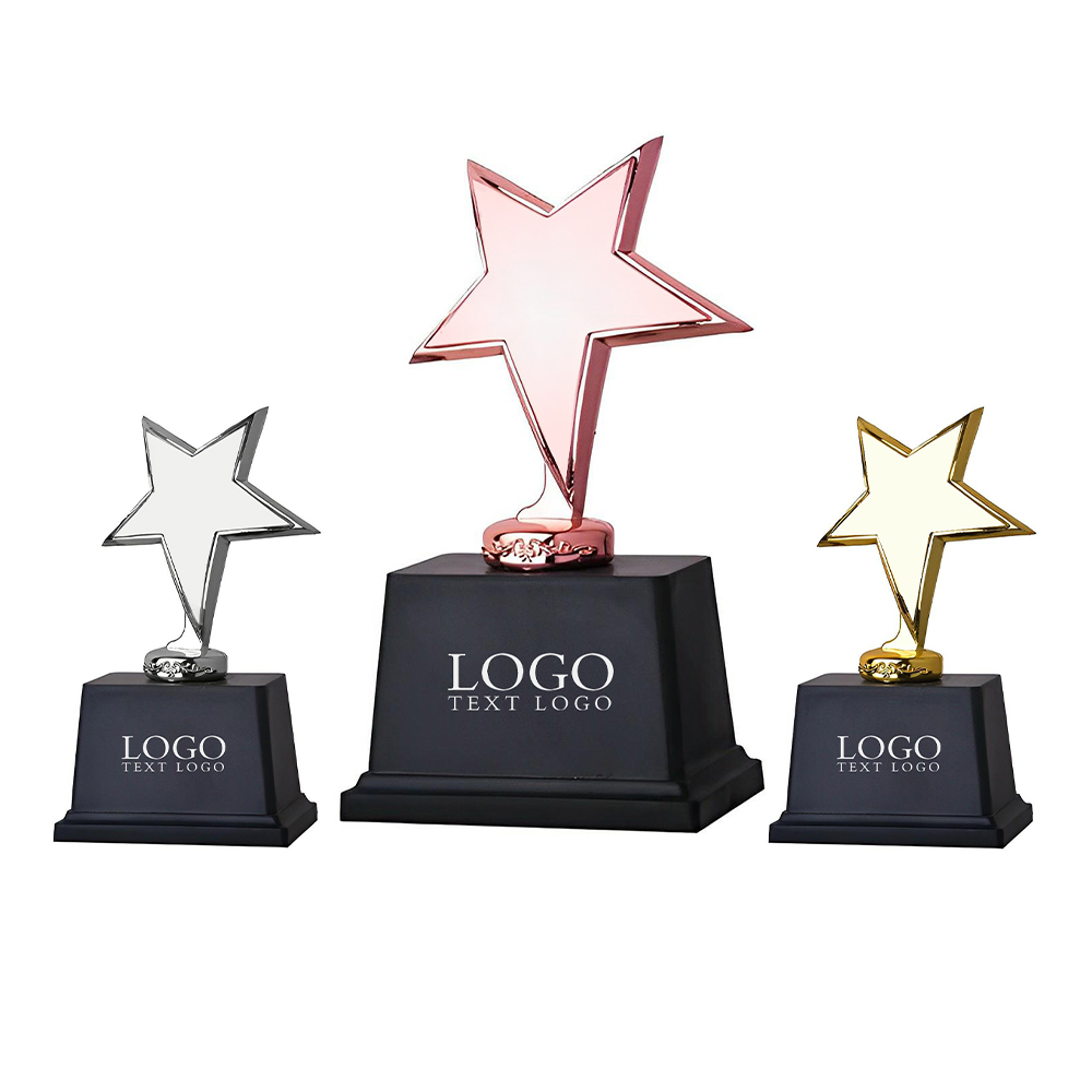 Gold Star Award Trophy Free Shipping