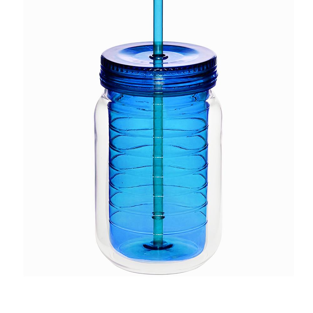 18 oz Double Wall Acrylic Tumbler Blue