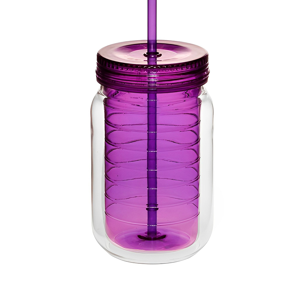 18 oz Double Wall Acrylic Tumbler Purple