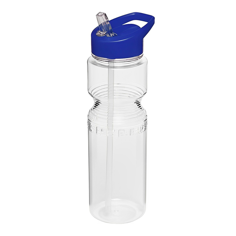 Advertising 28 oz Sports Bottles With Straw Blue