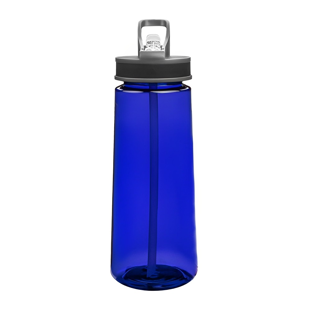 22 oz Sports Water Bottles With Straw Blue