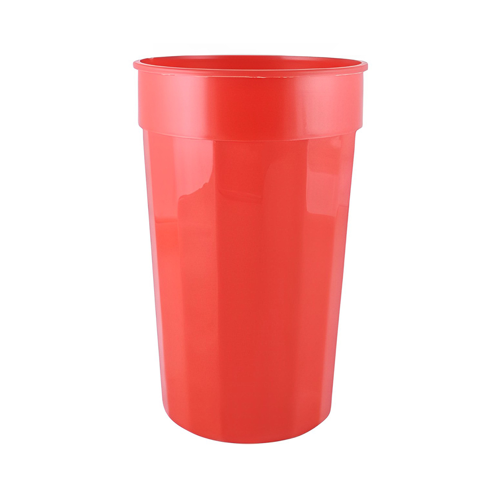 Red 22 oz Fluted Stadium Plastic Cup