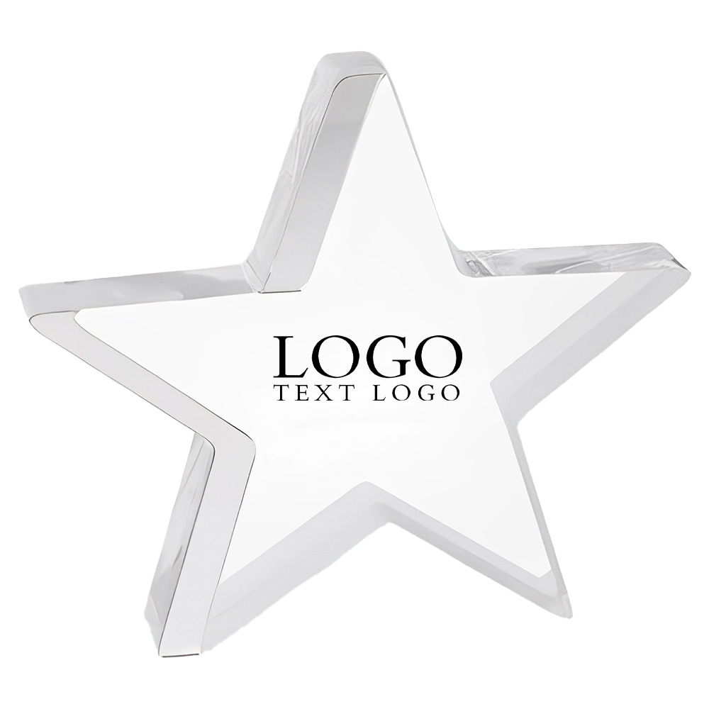 Acrylic Star with Silver Edge Personalized