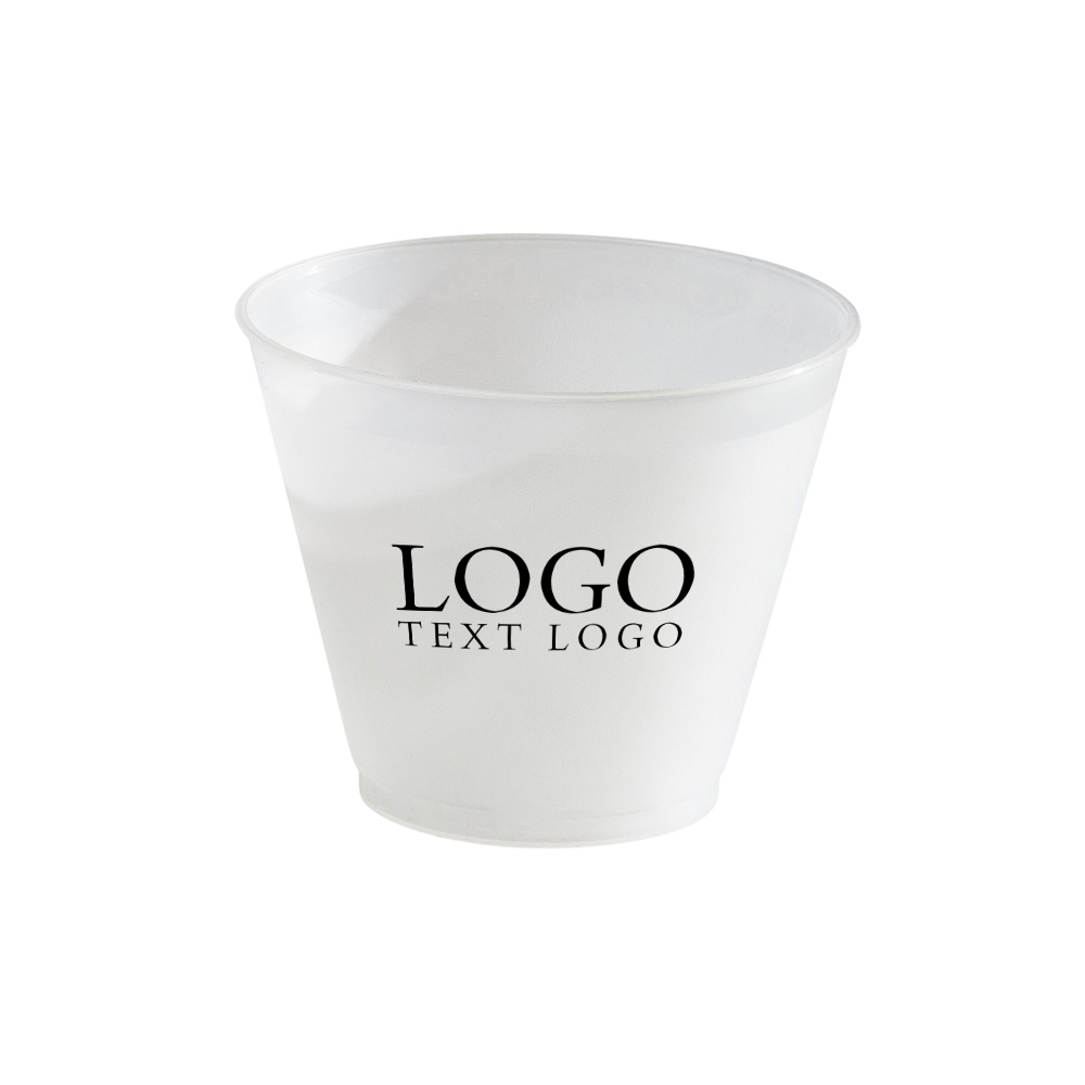 9 oz Frost-Flex Plastic Stadium Cup With Logo