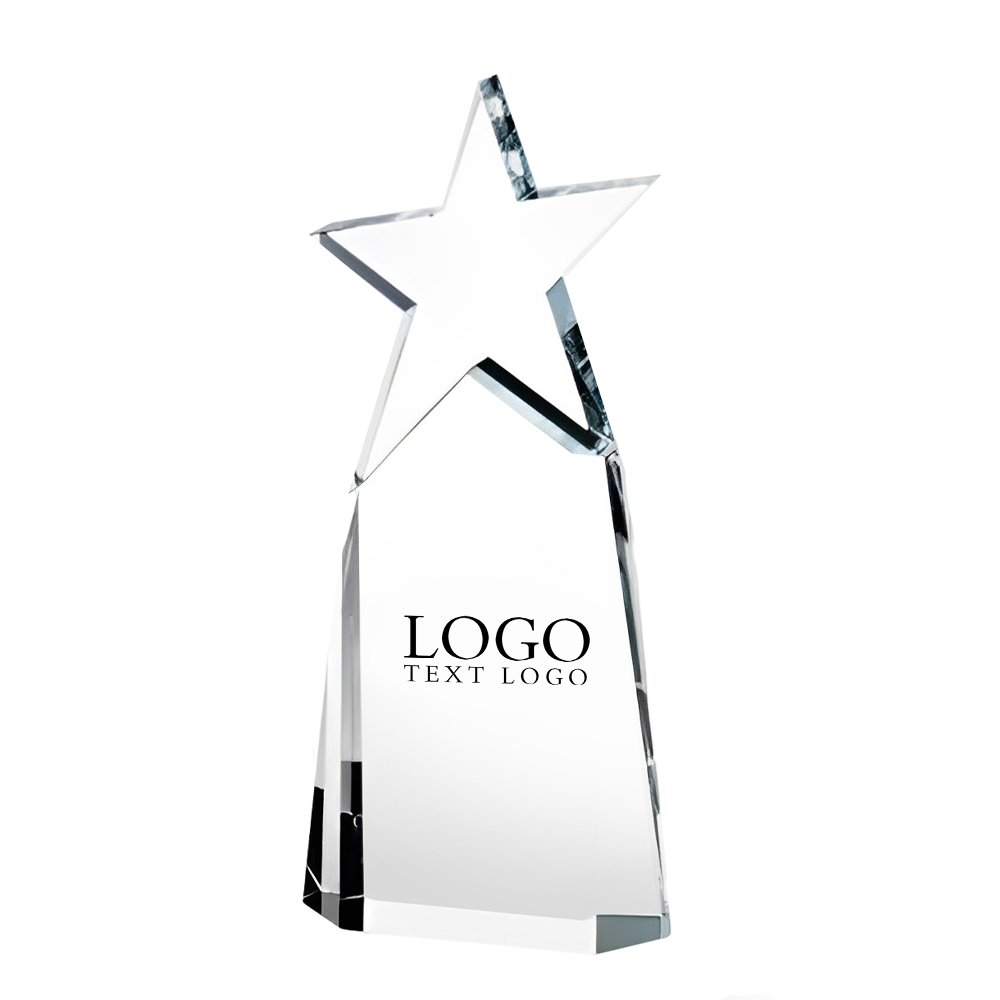 Crystal Triumphant Star Award Clear With Logo Crystal Triumphant Star Award Clear With Logo