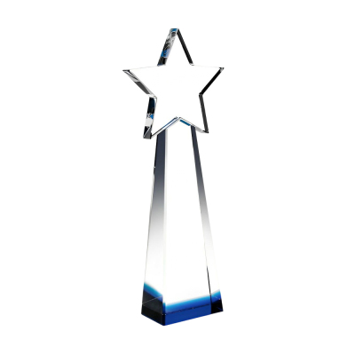 Customized Blue Star Goddess Tower Award