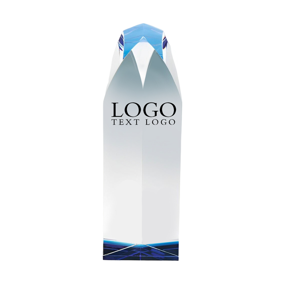 Virtue Crystal Glass Tower Award With Logo Virtue Crystal Glass Tower Award With Logo