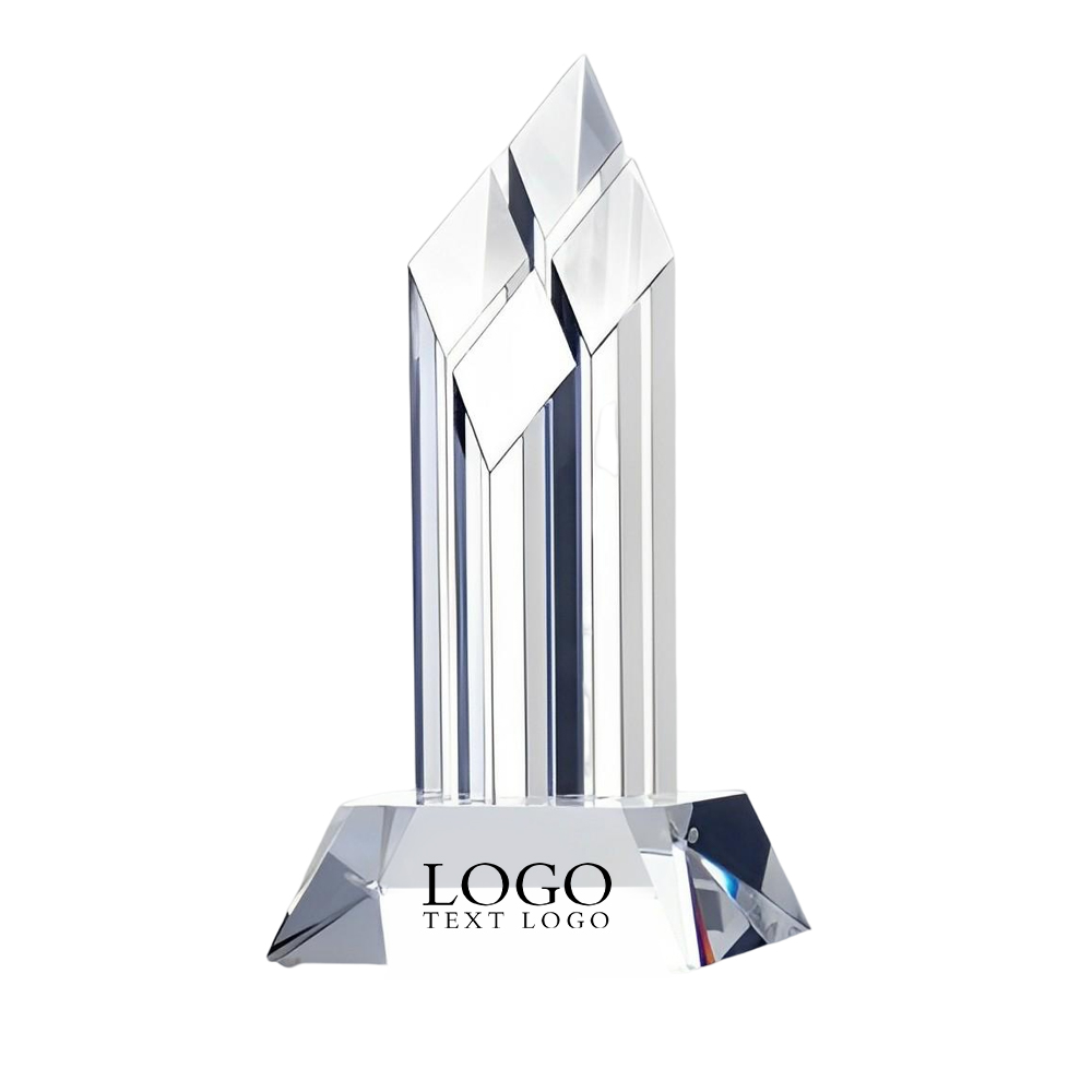 Optical Crystal Superior Diamond Award With Logo