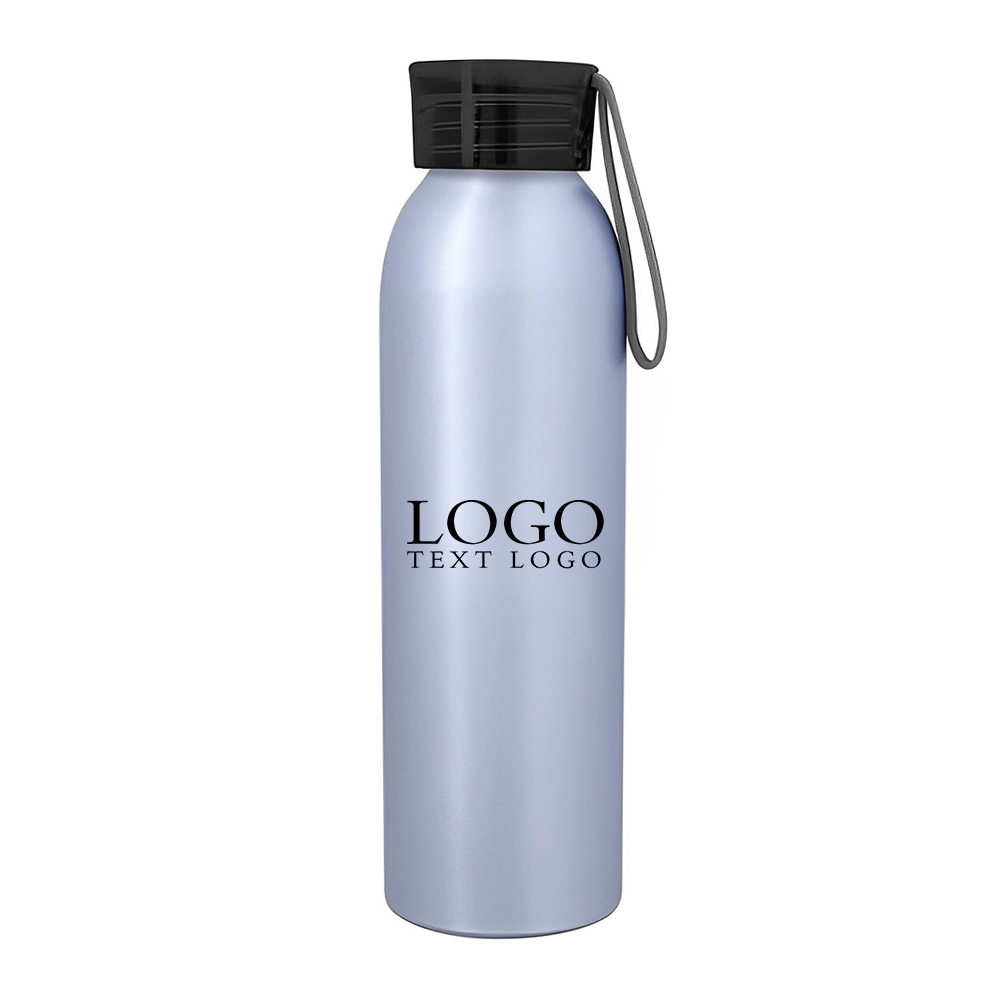 Marketing 22 Oz Darby Aluminum Bottle Silver With Logo