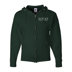 Custom Full-Zip Hooded Fleece Sweatshirt - Jerzees® NuBlend® 