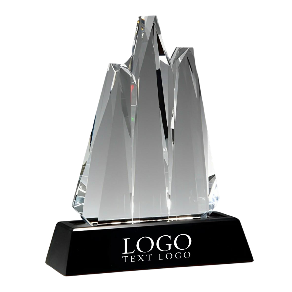 Reach For The Summit Crystal Award With Logo Reach For The Summit Crystal Award With Logo