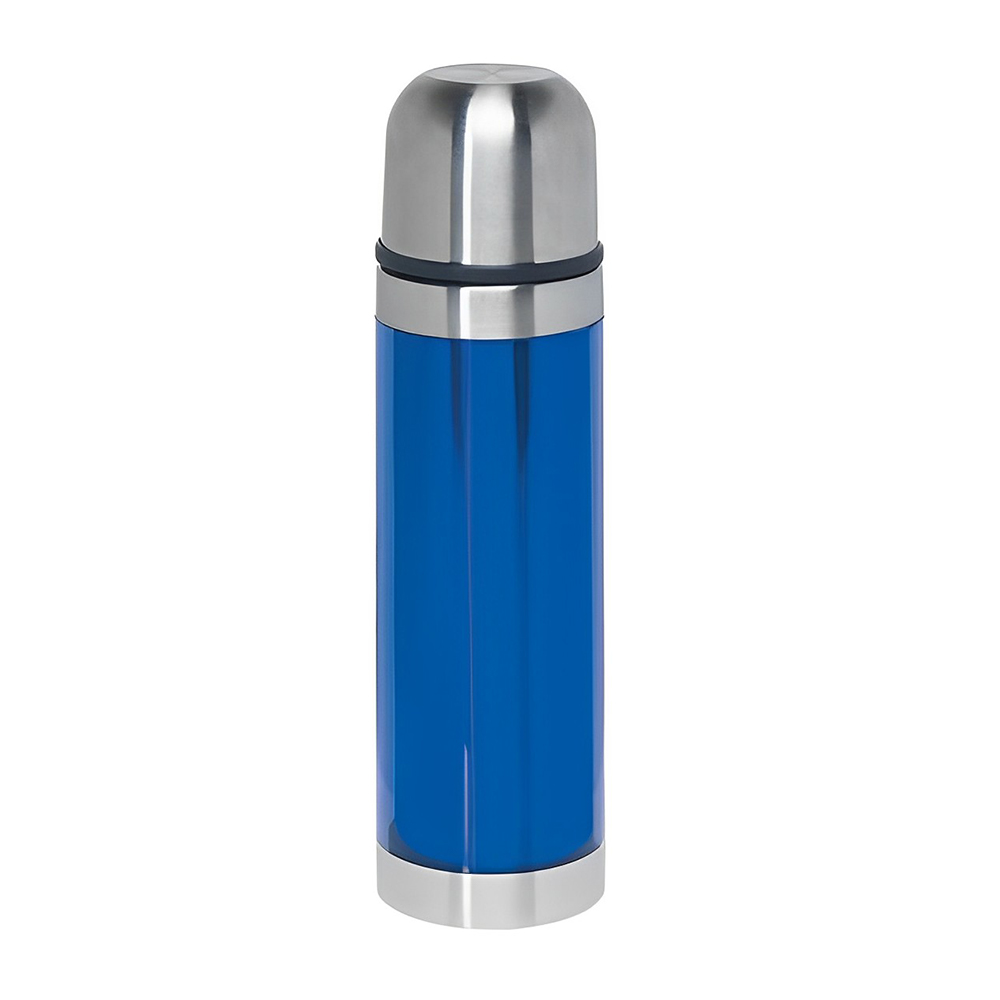 Branded 16 Oz Stainless Steel Thermos Translucent Blue
