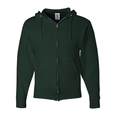 Custom Full-Zip Hooded Fleece Sweatshirt - Jerzees® NuBlend® 