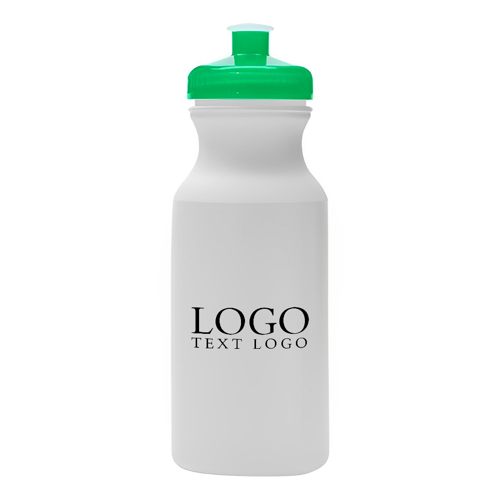 Imprinted 20 Oz Hydration Water Bottle Green With Logo