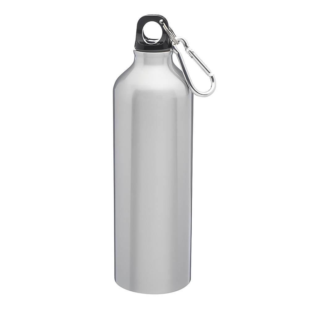 Silver 24 oz Aluminum Water Bottles