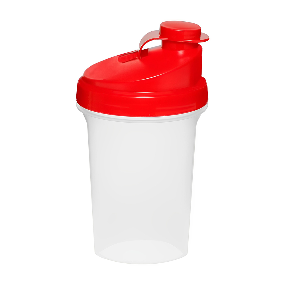 Red 16 oz Plastic Shaker Bottles