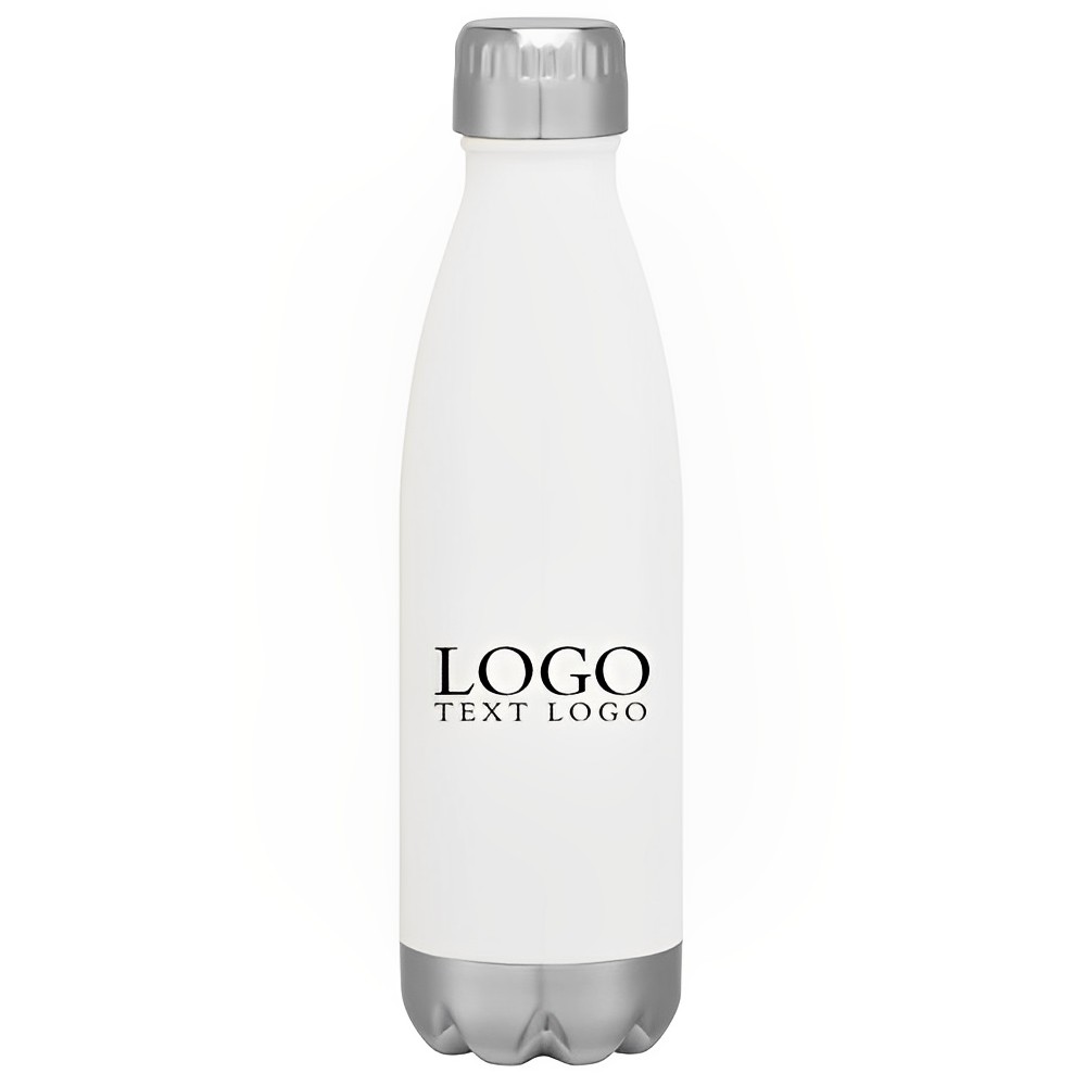 16 Oz Swig Stainless Steel Bottle White With Logo