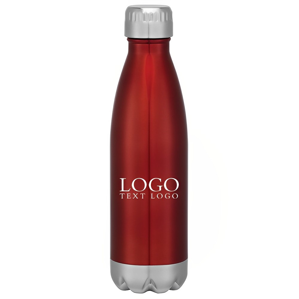 16 Oz Swig Stainless Steel Bottle Red With Logo
